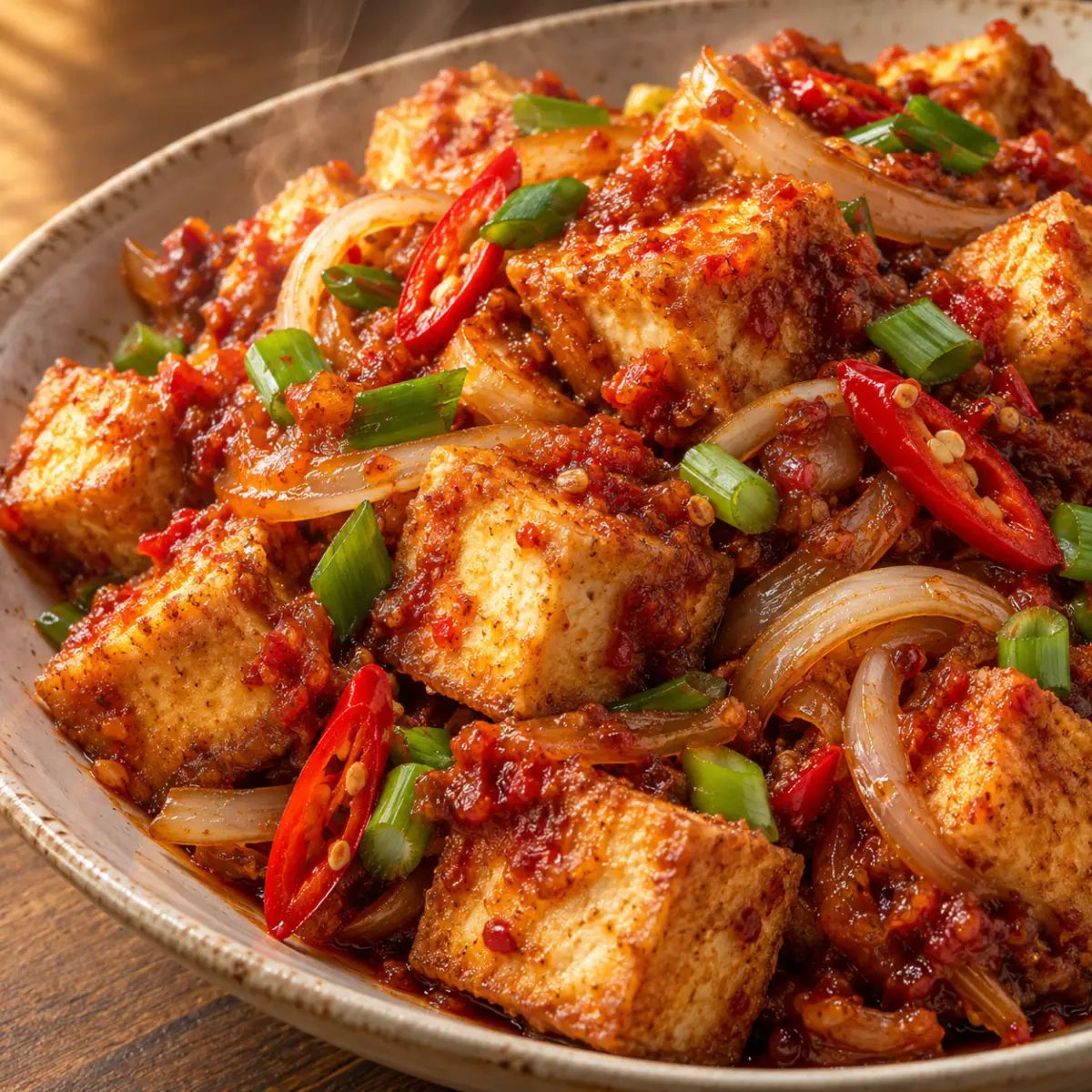 Sambal Fried Tofu