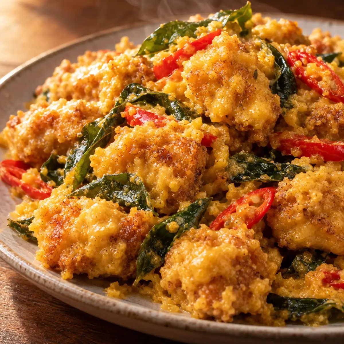 Salted Egg Chicken Bites