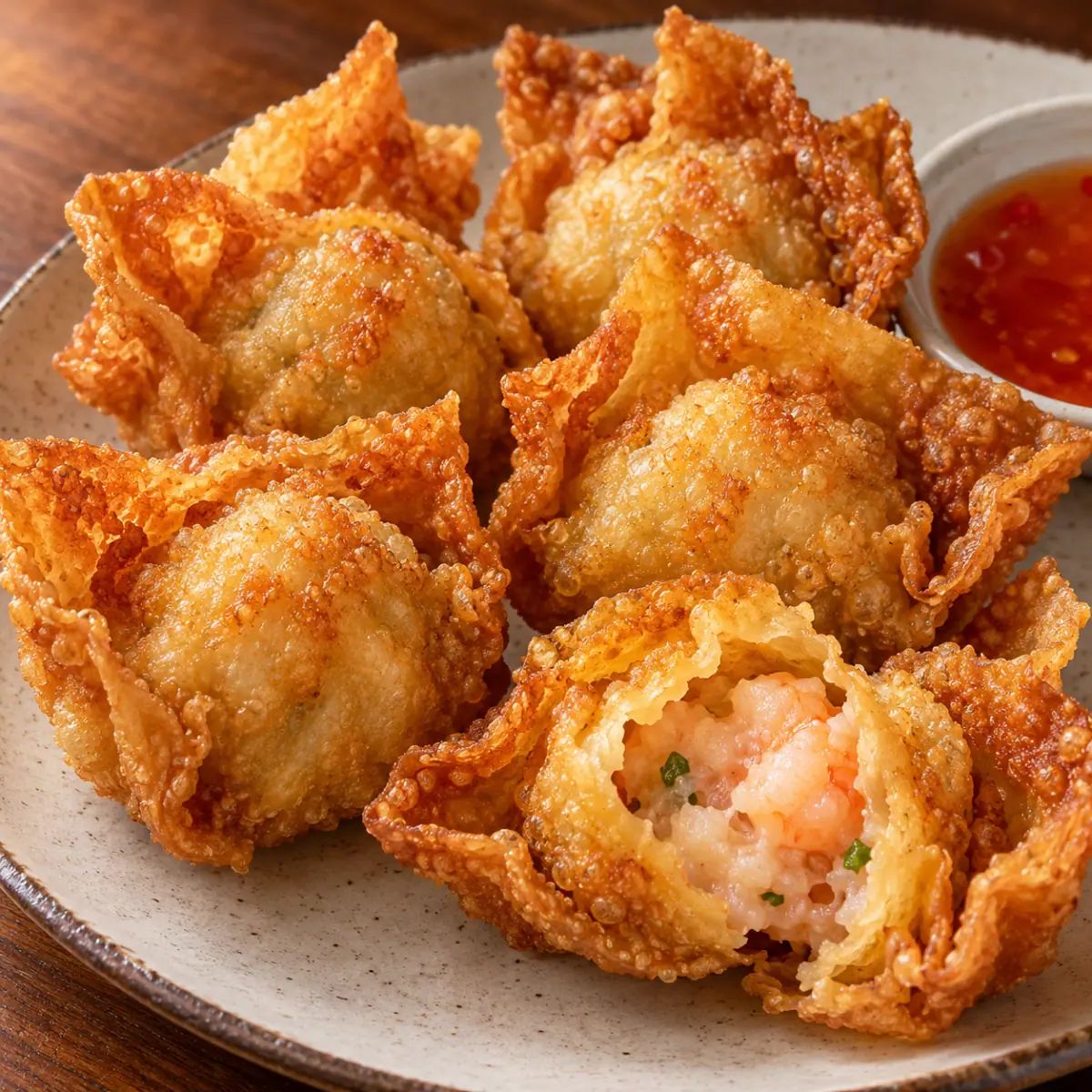 Crispy Prawn Wontons
